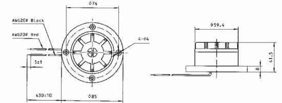 Allarme antincendio piezoelettrico