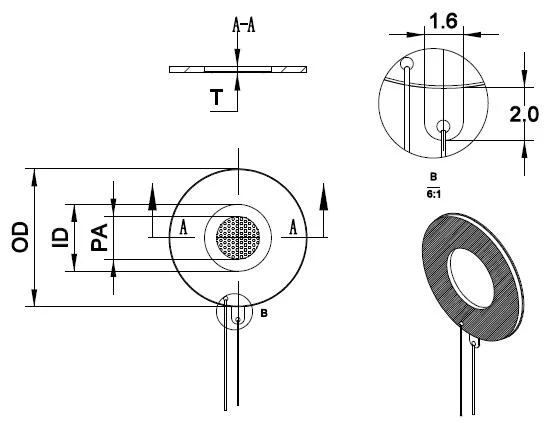 Piezo Ultrasonic Atomizer Transducer Whtf113-20.0d-2